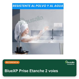 BlueXP enchufe empotrable doble 16A impermeable