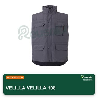 VELILLA 108 Chaleco acolchado multibolsillos talla S
