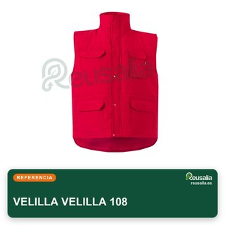 VELILLA 108 Chaleco acolchado multibolsillos talla S