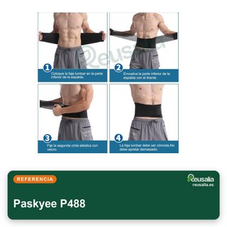 Paskyee Faja Lumbar Ajustable Soporte Espalda