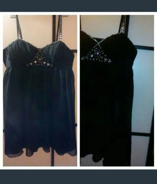 A Estrenar.Vestido fiesta adornos cristales REBAJA