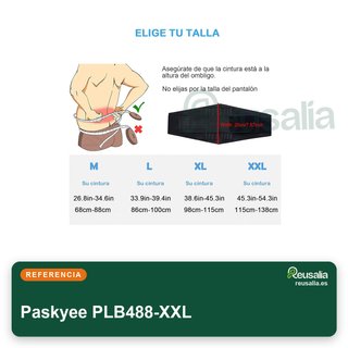 Paskyee Faja Lumbar Soporte Ajustable