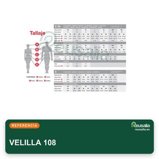 VELILLA 108 Chaleco acolchado multibolsillos talla 3XL