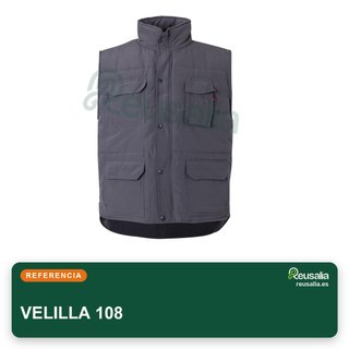 VELILLA 108 Chaleco acolchado multibolsillos talla 3XL