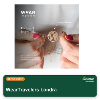 WearTravelers Pulsera Mapa Mundo Acero Londra