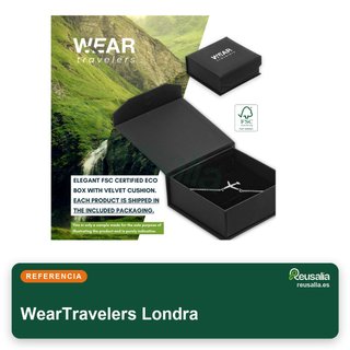WearTravelers Pulsera Mapa Mundo Acero Londra
