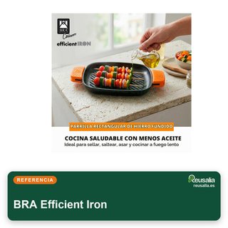 BRA Efficient Iron parrilla hierro fundido 33cm