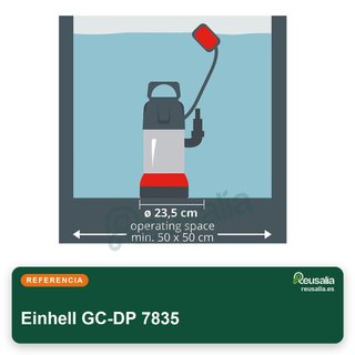 Einhell GC-DP 7835 bomba 780W acero detector