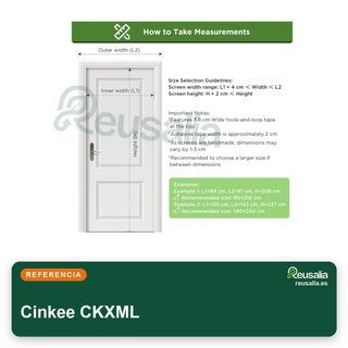 Mosquitera puerta magnética 80x210 cm blanca