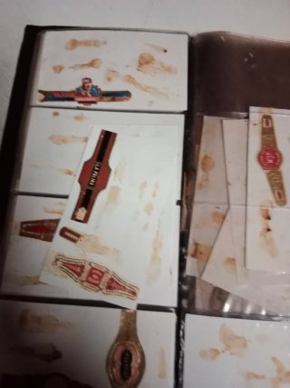 Lote di etichette di sigari antichi