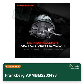 Frankberg motor ventilador calefacción vehículo