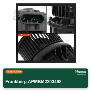 Frankberg motor ventilador calefacción vehículo