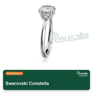 Swarovski anillo cóctel Constella rodio talla 50