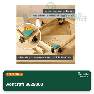wolfcraft 8629000 juego uniones angulares