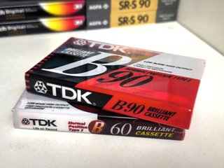 2x Cassetes TDK B60 e B90 Novas e Seladas