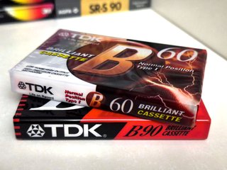 2x Cassetes TDK B60 e B90 Novas e Seladas