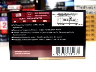 3x Cassetes Sony UX60 - 90 - 100 Chrome Position