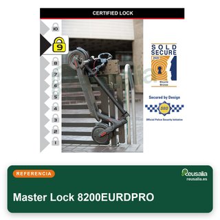 Master Lock candado acero reforzado bicicleta