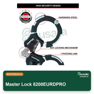 Master Lock candado acero reforzado bicicleta
