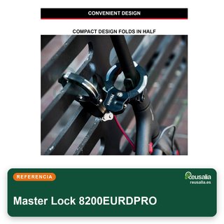 Master Lock candado acero reforzado bicicleta
