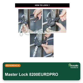Master Lock candado acero reforzado bicicleta