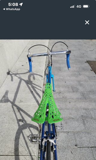 Bicicleta Fixie Azul y Verde