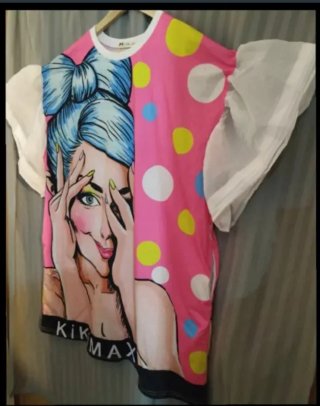 Nuevo.Vestido Plus Comic Chica Pop Art