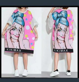 Nuevo.Vestido Plus Comic Chica Pop Art