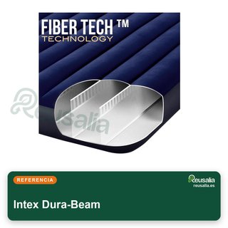 Intex colchón hinchable Dura-Beam 183x203 cm