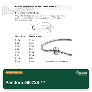 Pandora 590728-17 Pulsera mujer elegante joyería