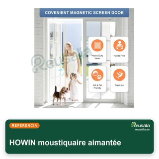 Mosquitera puerta magnética 70x200cm con imanes