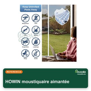 Mosquitera puerta magnética 70x200cm con imanes