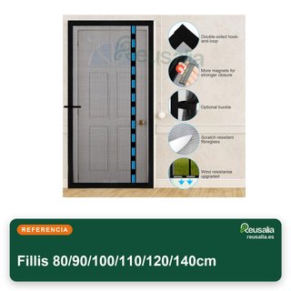 Fillis Mosquitera Magnética Puerta 80x200cm Fibra