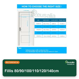 Fillis Mosquitera Magnética Puerta 80x200cm Fibra