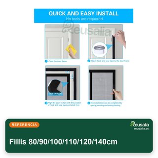 Fillis Mosquitera Magnética Puerta 80x200cm Fibra