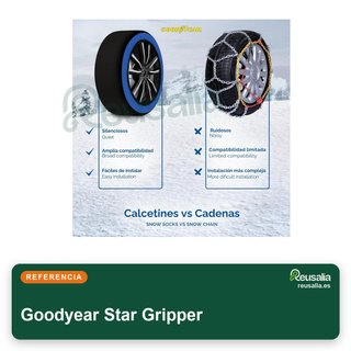 Goodyear Calcetines de nieve Star Gripper XL