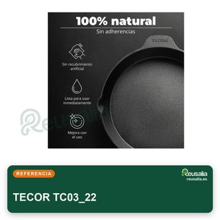 Sartén hierro fundido inducción versátil 32cm