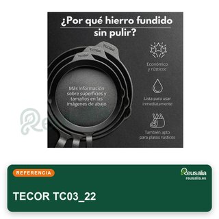 Sartén hierro fundido inducción versátil 32cm