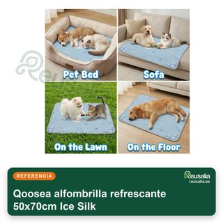 Qoosea sottofondo rinfrescante 50x70cm Ice Silk