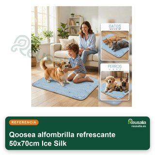 Qoosea sottofondo rinfrescante 50x70cm Ice Silk