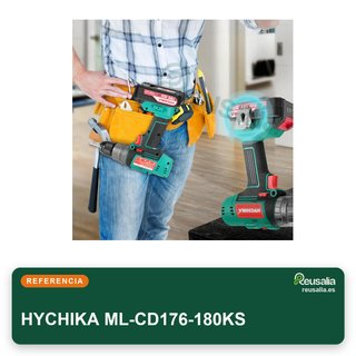 HYCHIKA Taladro Percutor Atornillador 18V 45Nm
