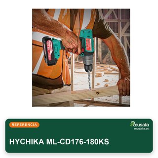 HYCHIKA Taladro Percutor Atornillador 18V 45Nm