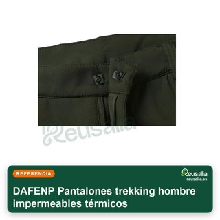 Pantalones trekking hombre impermeables térmicos talla M