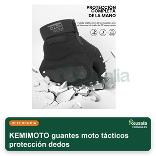 KEMIMOTO guantes moto tácticos protección dedos