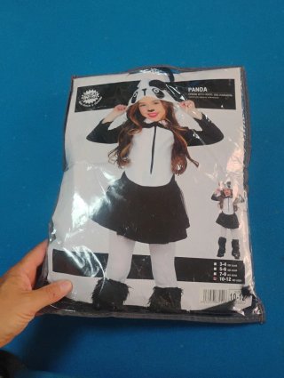 Disfraz Panda Tutu Niña Talla 10 12 años