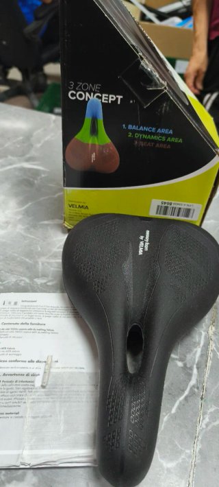 Asiento de Bici Memory Foam Negro