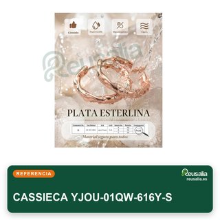 CASSIECA pendientes aro retorcido plata 925