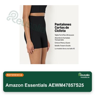 Amazon Essentials pantalones cortos ciclismo mujer talla S