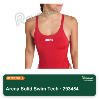 Arena Solid Swim Tech bañador mujer talla 34