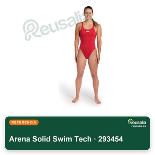 Arena Solid Swim Tech bañador mujer talla 34